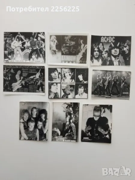 ЛОТ стари картички на метъл групи (лот 5), снимка 1