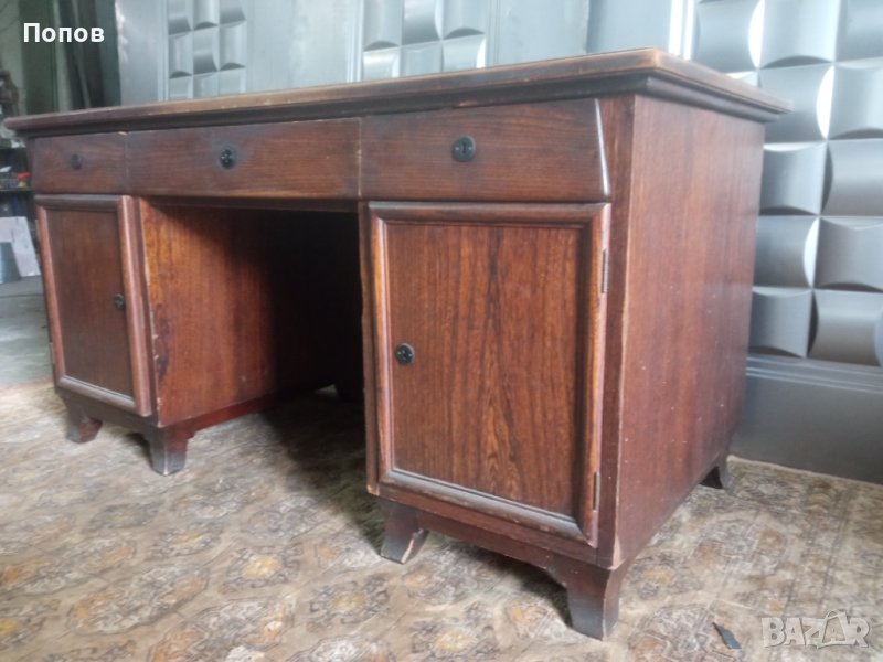 Масивно старинно бюро, снимка 1
