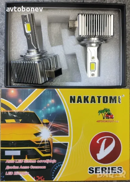 LED Крушки NAKATOMI(NAKAMOTO) D1S-12V-директен монтаж, снимка 1