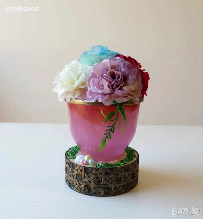 Ръчно изработена декоративна лампа, снимка 1