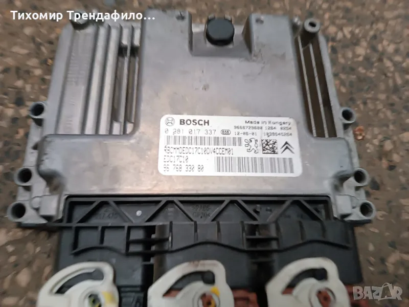 ECU компютър Citroen C2 1.4HDI 9676833080 0281017337 EDC17C10, снимка 1