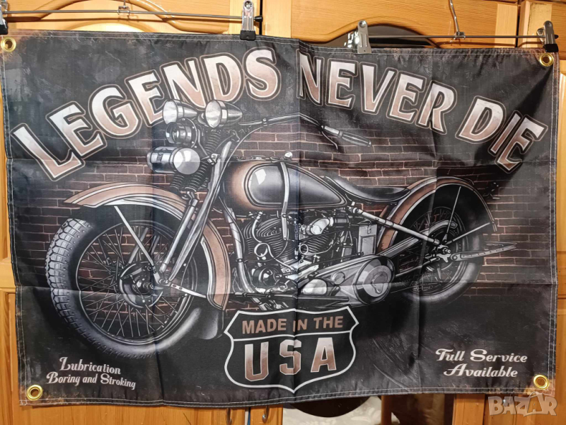 Legends Never Die -Made In the USA Flag, снимка 1