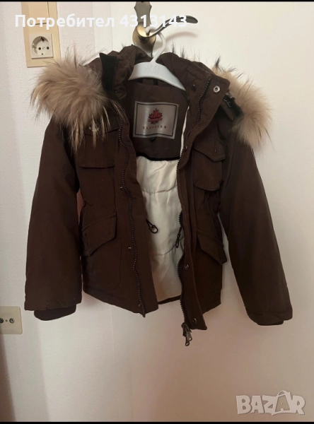 Детско яке Canadian с естествен пух, снимка 1