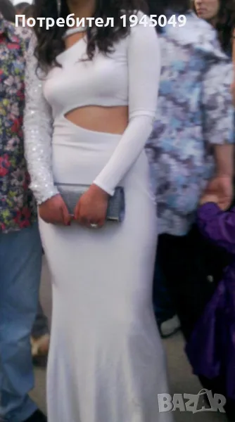 Бяла официална рокля , снимка 1