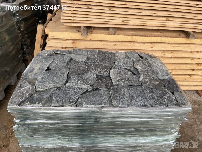 Син естествен камък за облицовка. От производител., снимка 1