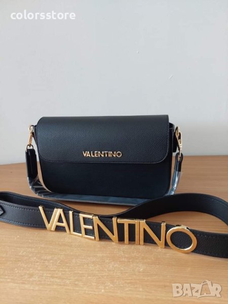 Луксозна Черна чанта  Valentino кодSG- Br259, снимка 1