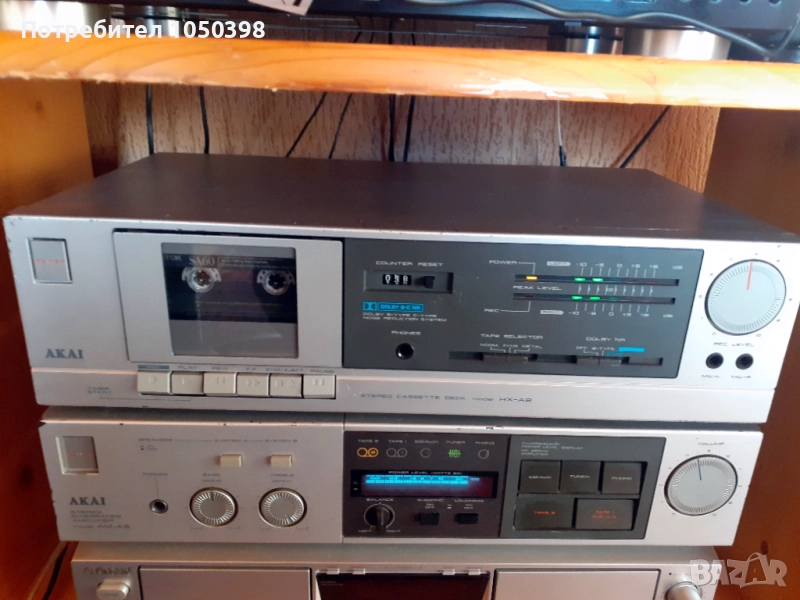 Дек AKAI HX-A2 Japan - Рядък японски-Идеален, снимка 1