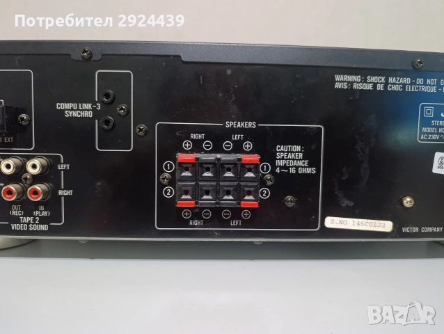 JVC RX 230 RBK, снимка 9 - Ресийвъри, усилватели, смесителни пултове - 52643167