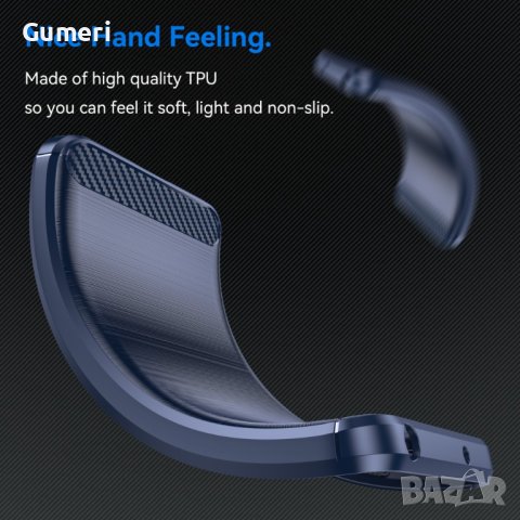 Huawei Nova 11i Противоударен Силиконов Гръб Карбон, снимка 6 - Калъфи, кейсове - 41617140