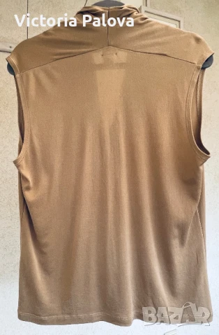 Скъпа блуза/топ  HESS NATUR 70% коприна, снимка 6 - Корсети, бюстиета, топове - 51300377