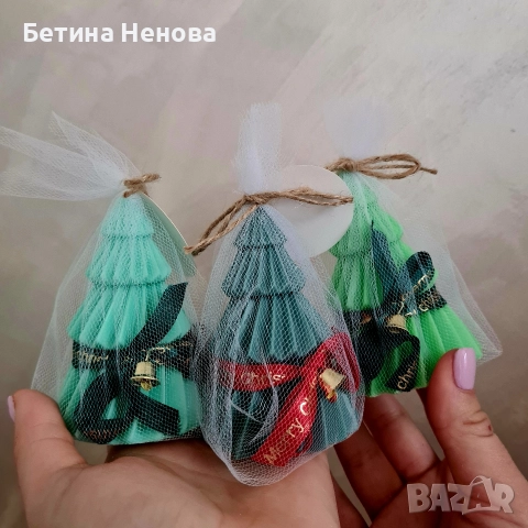 Ароматни коледни свещи от соев восък, снимка 3 - Други - 52587009