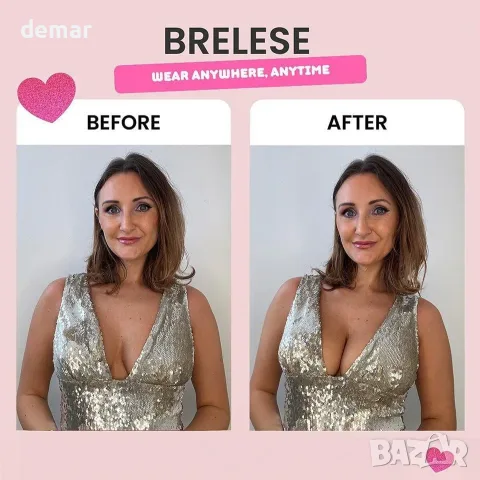 Самозалепващи вложки за сутиен Brelese с двустранно залепване, снимка 6 - Други - 55780726