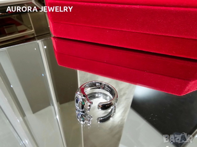 CARTIER Panthere de Cartier Silver Black Дамски Пръстен, снимка 6 - Пръстени - 52870354