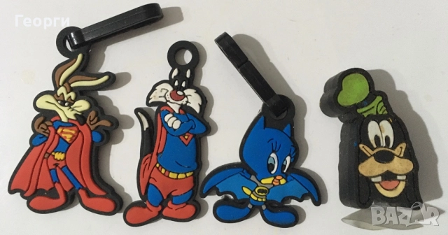 Гумени висулки (Super Zippy Looney Tunes) с Уили Койота, Силвестър, Туити и Гуфи от Италия., снимка 2 - Други - 52821451