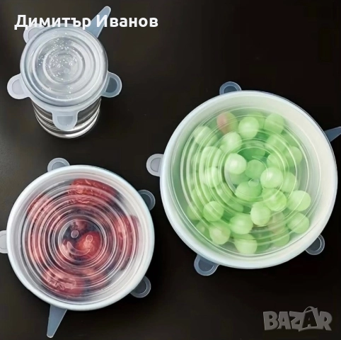 Силиконови капаци за храна, снимка 4 - Други - 52749639