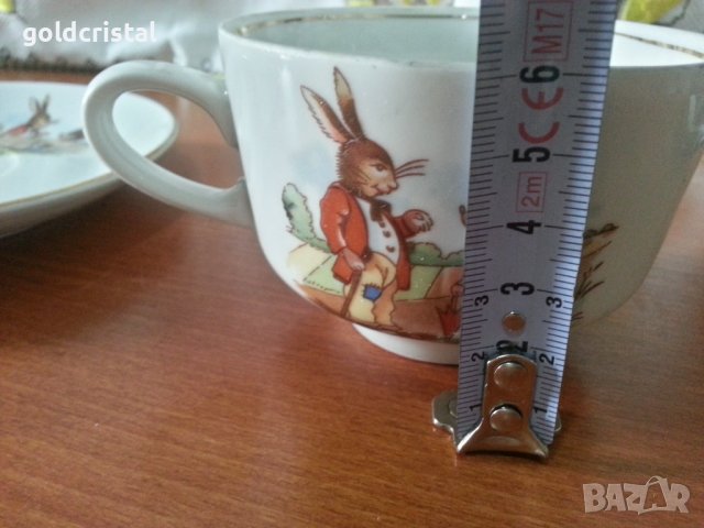 Стар български порцелан детски комплект за хранене , снимка 7 - Антикварни и старинни предмети - 41620419