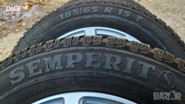 15 5х100 лети джанти Фолксваген Шкода Сеат. 185/65/15 зимни гуми , снимка 10 - Гуми и джанти - 52233777