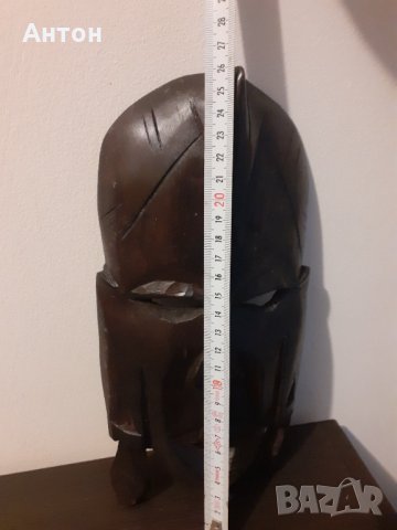 Африканска маска Абанос., снимка 3 - Антикварни и старинни предмети - 34795441