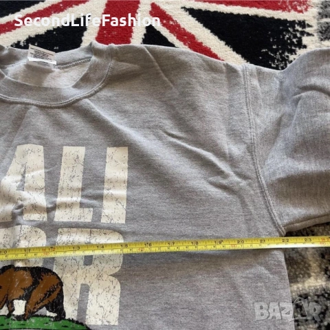 Мъжки суитшърт California сив размер М, снимка 4 - Суичъри - 53809427