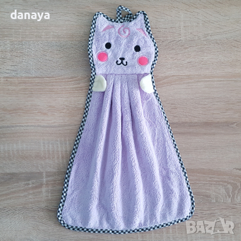 844 Микрофибърна кърпа за ръце Котета кухненска кърпа детска хавлия, снимка 12 - Хавлиени кърпи - 36228805