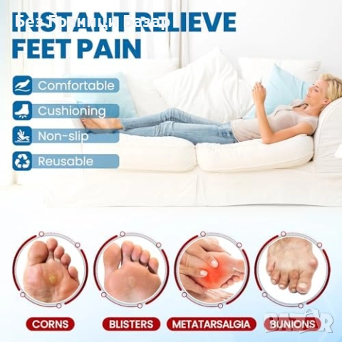 Нови Подложки за болки в ходилото с дишащ гел и стабилна опора за жени, снимка 2 - Други - 51898092