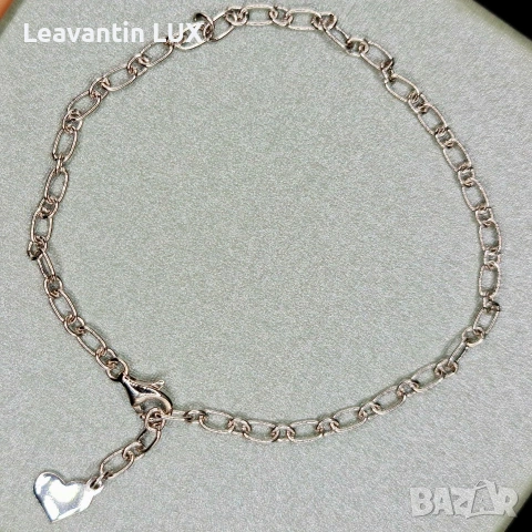 Родирана сребърна гривна , снимка 3 - Гривни - 53575362