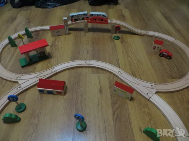 Дървено влакче, снимка 2 - Влакчета, самолети, хеликоптери - 48804341