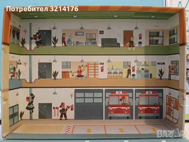 НОВА! Сглоби, играй, научи! Пожарна станция, снимка 7 - Детски книжки - 53736459