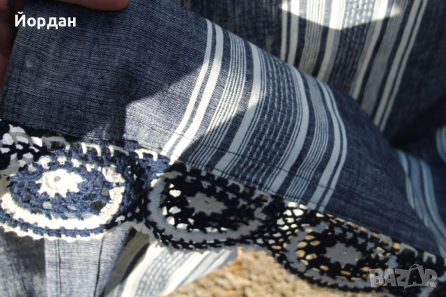 Ленена ръчнотъкана покривка , снимка 3 - Покривки за маси - 53596683