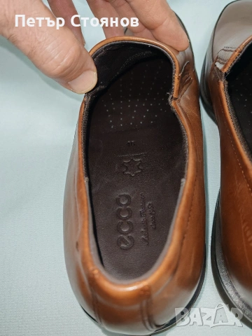 Предлагам стилни мъжки официални обувки от естествена кожа ECCO №46, снимка 7 - Официални обувки - 53247494