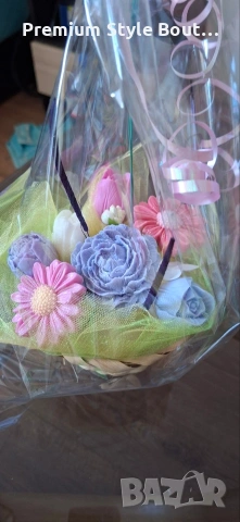 ръчно изработени букети , снимка 15 - Изкуствени цветя - 53752942