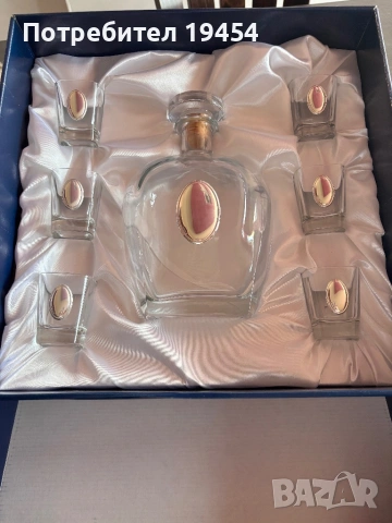 Сет  Бутилка + 6 чаши, За ракия, снимка 3 - Буркани, бутилки и капачки - 53060887