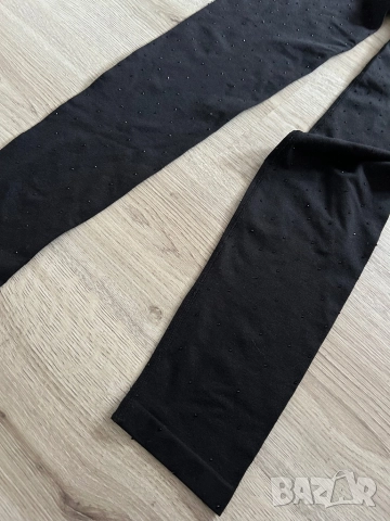 Разпродажба Елегантен черен дамски гащеризон по тялото с дълъг ръкав и крачол Целият с камъчета Нов, снимка 6 - Гащеризони - 52881476