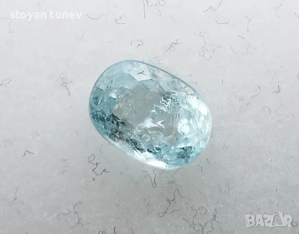 Рядък светло син Параиба турмалин - 1.37кт.! Сертифициран! Нов!, снимка 12 - Други - 48647232