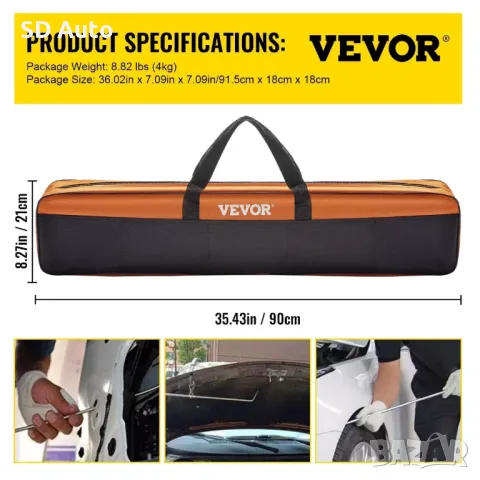 VEVOR PDR Комплект Лостове за ремонт на вдлъбнатини без кит и боя - 20 части, снимка 10 - Аксесоари и консумативи - 49553053