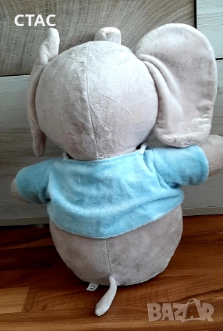 Голямо плюшено слонче със звук и Голяма плюшена играчкаСКУБИ-ДУ и жълто пате, снимка 4 - Плюшени играчки - 49005421