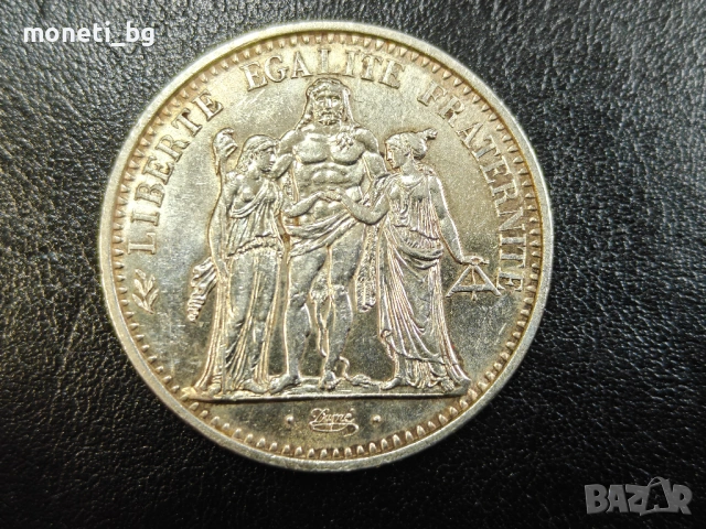 СРЕБРО Франция 10 франка 1965, снимка 2 - Нумизматика и бонистика - 53563414