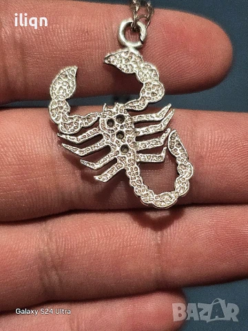 Сребърен синджир с висулка. 5,15 Грама. 40см. Цена 28,99лв. За Севлиево безплатна доставка. , снимка 4 - Колиета, медальони, синджири - 50476196