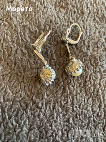 Красиви нови дамски обици с перли-2, снимка 3 - Обеци - 48991304