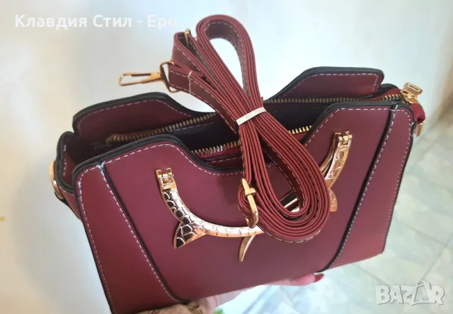 Ефектна стилна дамска чанта , снимка 4 - Чанти - 50230648