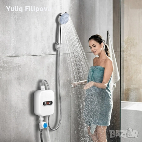 Комплект с душ слушалка проточен бойлер , снимка 3 - Бойлери - 52665664