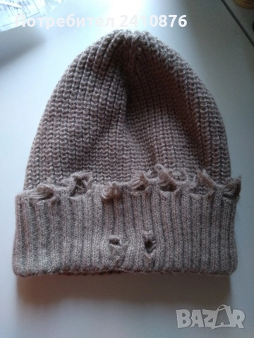 Винтажна накъсана шапка, снимка 3 - Шапки - 53455736