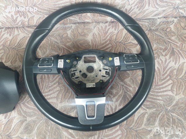 Оригинален мултифункционален кожен волан с пера тип F1 за Пасат Б6,Б7 и СС., снимка 9 - Части - 40742386