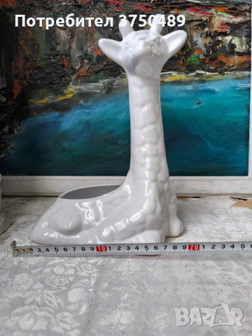 Бели фигури на жираф и софа, снимка 11 - Статуетки - 53434902