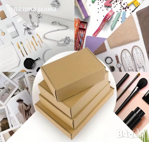 Кутийки за handmade, 150 х 150 х 60 мм., кафяви