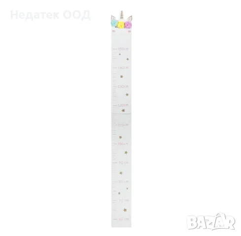 Ръстомер за стена, Eднорог, Дървен, 115x13x0.8 см, снимка 3 - Други - 47756639