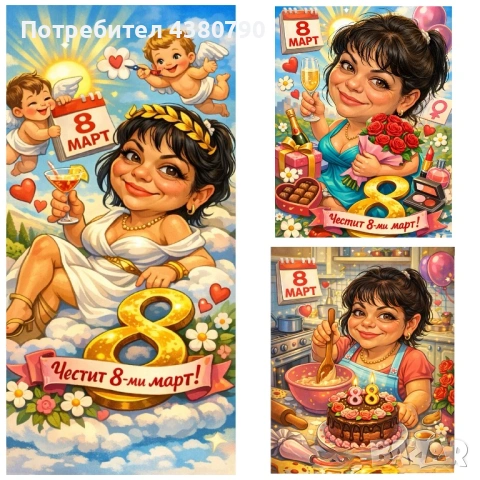 Карикатури за 8ми март 