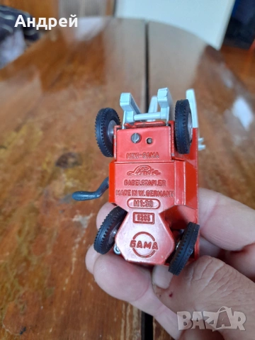 Стар мотокар Mini-Gama,Linde,Gabelstapler, снимка 6 - Колекции - 53649801