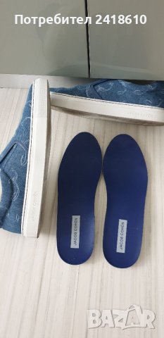 Jacob Cohen Embroidered - Logo Denim Sneakers Italy Mens Size 42/27см ОРИГИНАЛ!, снимка 4 - Спортни обувки - 41063351