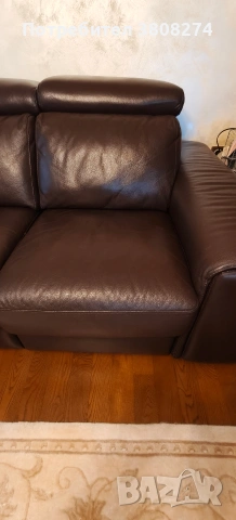 Италиански кожени дивани с релакс механизъм 2 броя , снимка 11 - Дивани и мека мебел - 53780578